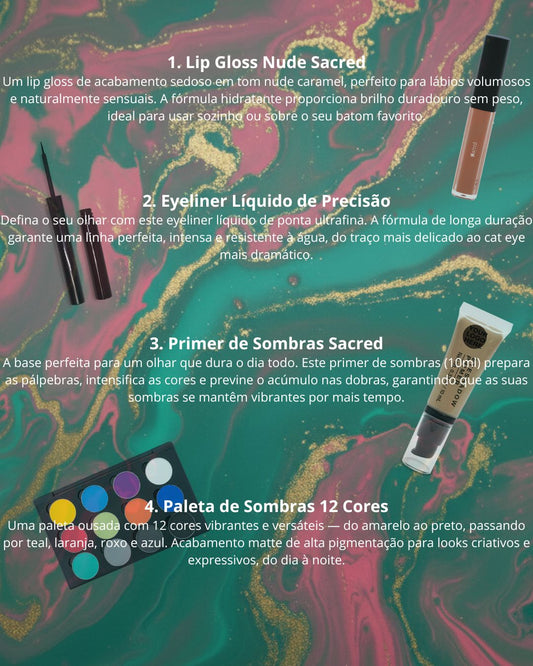 Kit de Maquilhagem Sacred Care & Glow
